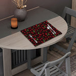 Cherry Fruit Pattern Print Placemat