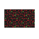 Cherry Fruit Pattern Print Polyester Flag