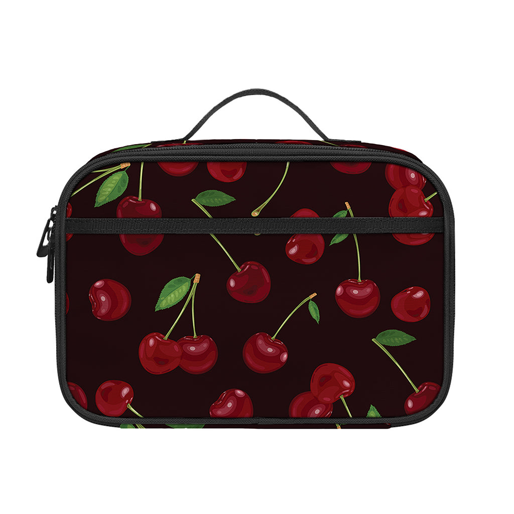 Cherry Fruit Pattern Print Portable Lunch Bag