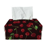 Cherry Fruit Pattern Print Rectangle Tissue Box Cover