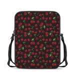 Cherry Fruit Pattern Print Rectangular Crossbody Bag