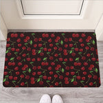 Cherry Fruit Pattern Print Rubber Doormat