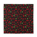 Cherry Fruit Pattern Print Silk Bandana
