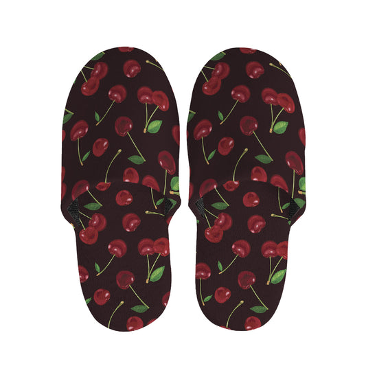Cherry Fruit Pattern Print Slippers