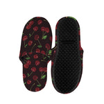 Cherry Fruit Pattern Print Slippers