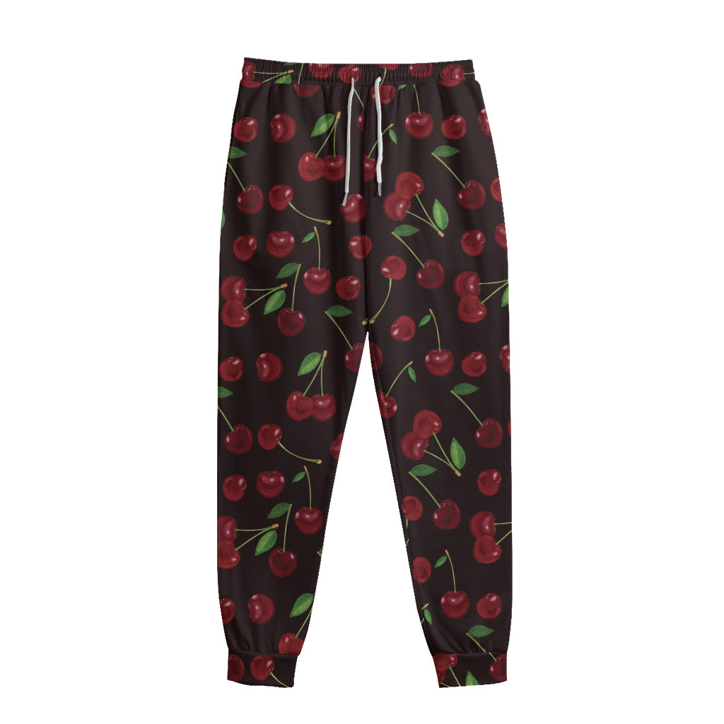 Cherry Fruit Pattern Print Sweatpants