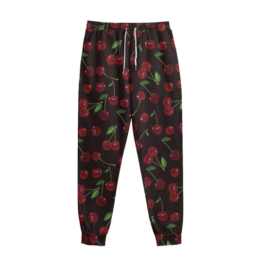 Cherry Fruit Pattern Print Sweatpants
