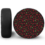 Cherry Fruit Pattern Print Tire Cover