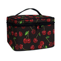 Cherry Fruit Pattern Print Travel Makeup Bag