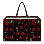Cherry Fruit Pattern Print Utility Tote Bag