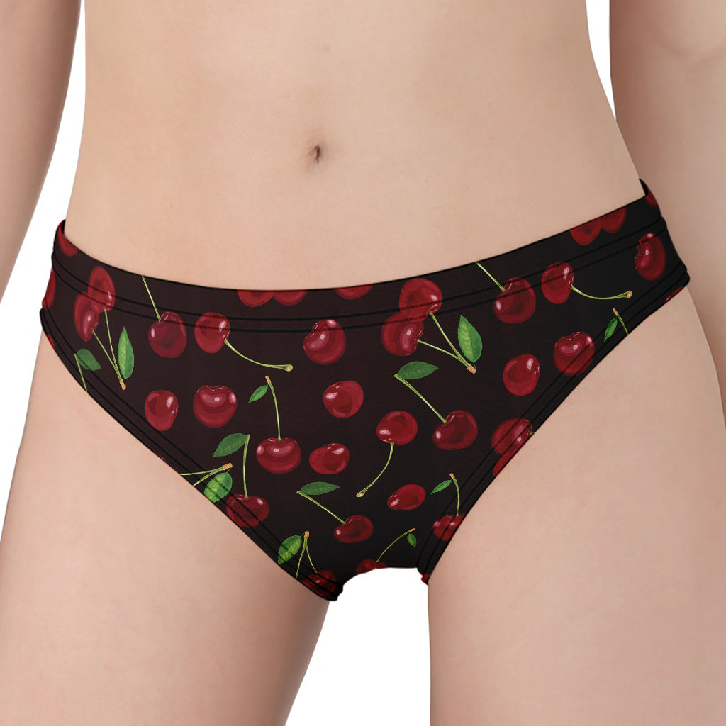 Cherry Fruit Pattern Print Women's Panties