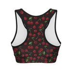 Cherry Fruit Pattern Print Women's Sports Bra