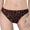 Cherry Fruit Pattern Print Women's Thong
