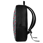 Cherry Striped Pattern Print 17 Inch Backpack