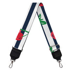 Cherry Striped Pattern Print Bag Strap