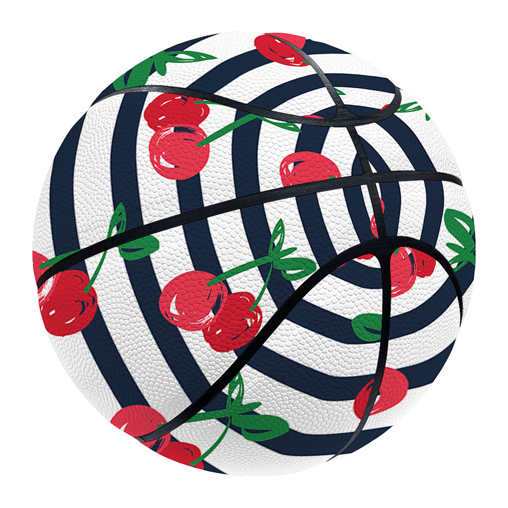 Cherry Striped Pattern Print Basketball