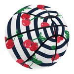 Cherry Striped Pattern Print Basketball