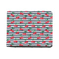Cherry Striped Pattern Print Bifold Wallet