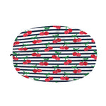 Cherry Striped Pattern Print Car Side Mirror Covers