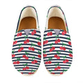 Cherry Striped Pattern Print Casual Shoes