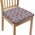 Cherry Striped Pattern Print Chair Cushion Cover
