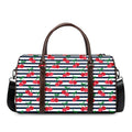 Cherry Striped Pattern Print Duffel Bag