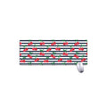 Cherry Striped Pattern Print Extended Mouse Pad