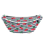 Cherry Striped Pattern Print Fanny Pack