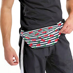 Cherry Striped Pattern Print Fanny Pack