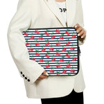 Cherry Striped Pattern Print Laptop Sleeve