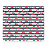 Cherry Striped Pattern Print Mouse Pad
