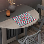 Cherry Striped Pattern Print Placemat