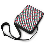 Cherry Striped Pattern Print Rectangular Crossbody Bag