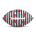 Cherry Striped Pattern Print Rugby Ball