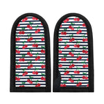 Cherry Striped Pattern Print Skillet Handle Cover