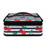 Cherry Striped Pattern Print Small Lunch Bag
