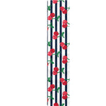 Cherry Striped Pattern Print Table Runner