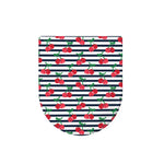 Cherry Striped Pattern Print Toilet Lid Cover