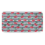 Cherry Striped Pattern Print Towel