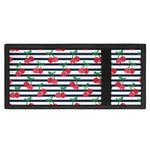 Cherry Striped Pattern Print Trifold Wallet