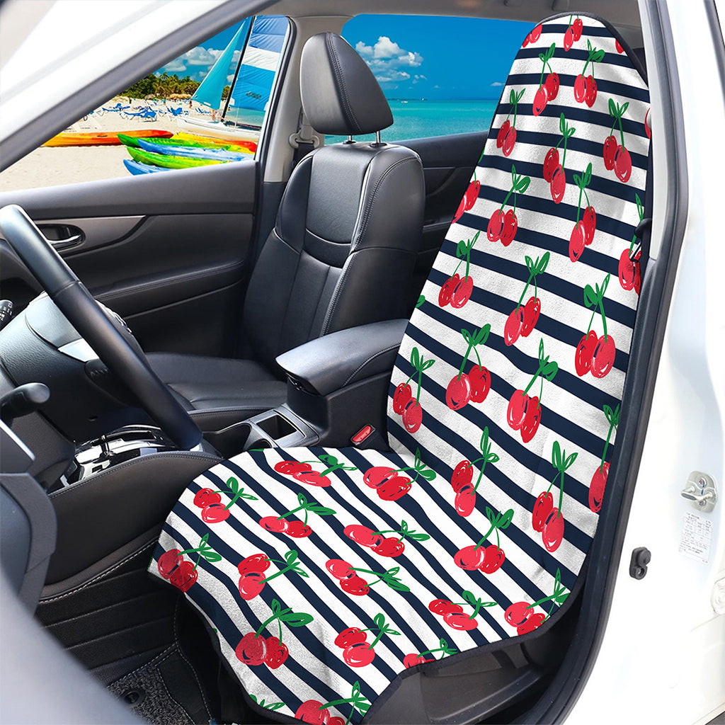 Cherry Striped Pattern Print Waterproof Car Seat Cover