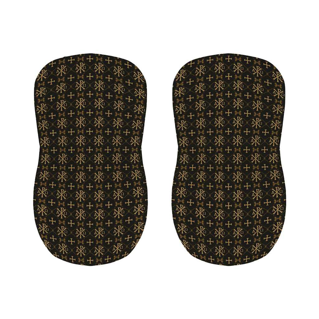Chi Rho Orthodox Pattern Print Bar Stool Covers