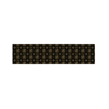 Chi Rho Orthodox Pattern Print Bed Runner