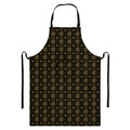 Chi Rho Orthodox Pattern Print Bib Apron With Pocket