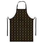 Chi Rho Orthodox Pattern Print Bib Apron With Pocket