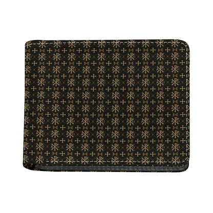 Chi Rho Orthodox Pattern Print Bifold Wallet