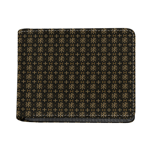 Chi Rho Orthodox Pattern Print Bifold Wallet