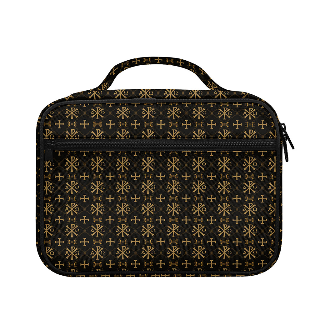 Chi Rho Orthodox Pattern Print Briefcase Bible Bag