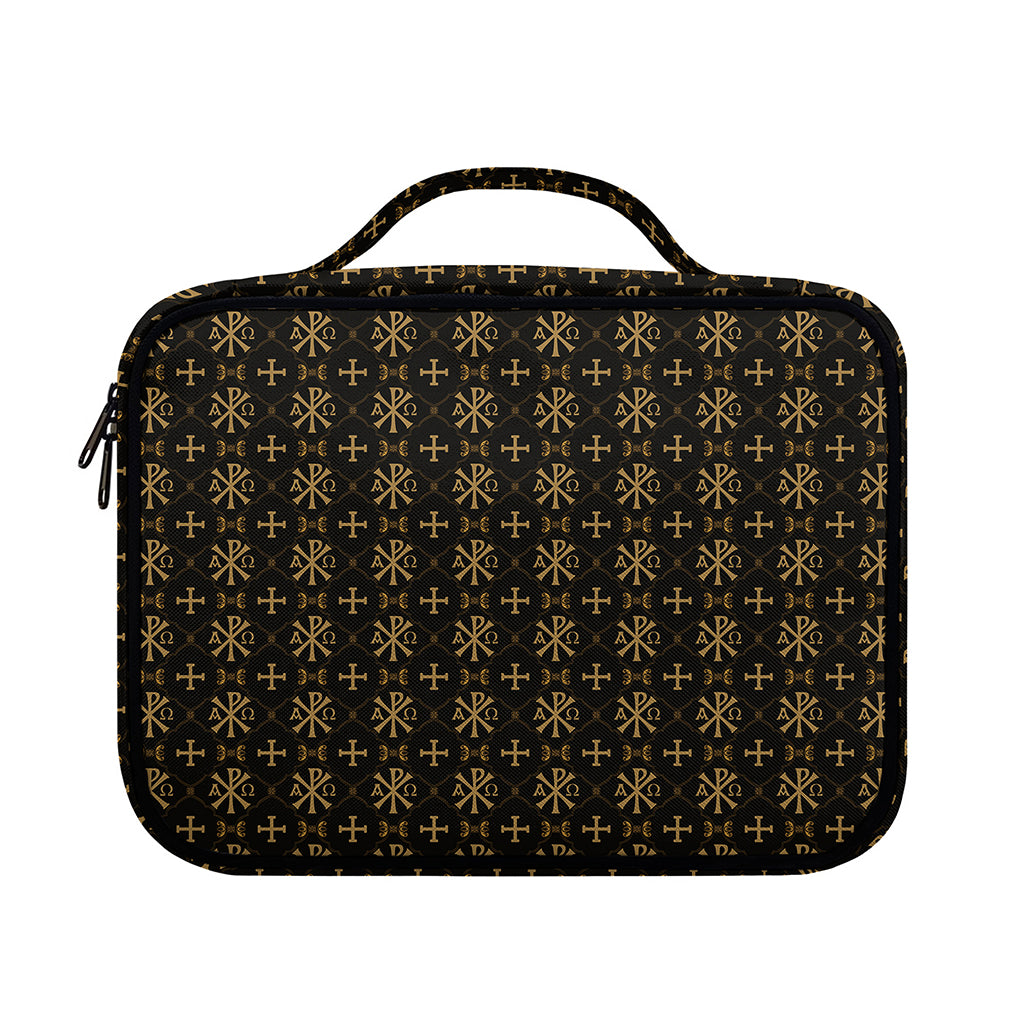 Chi Rho Orthodox Pattern Print Briefcase Bible Bag