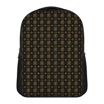 Chi Rho Orthodox Pattern Print Casual Backpack